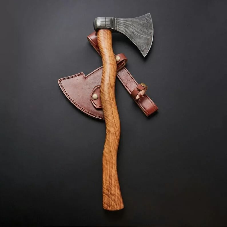 Damascus Steel Viking Axe on sale