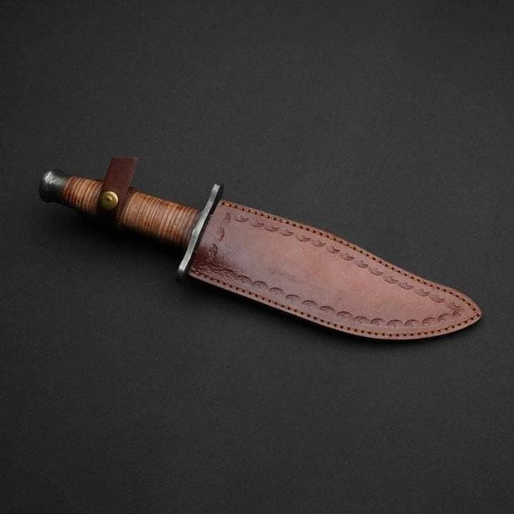Custom Handmade Damascus Hunting Knife