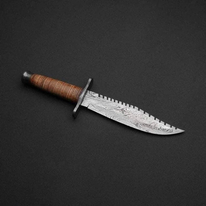 Custom Handmade Damascus Hunting Knife