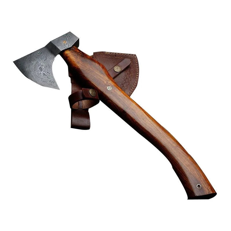 Custom Handmade Damascus Steel Axe