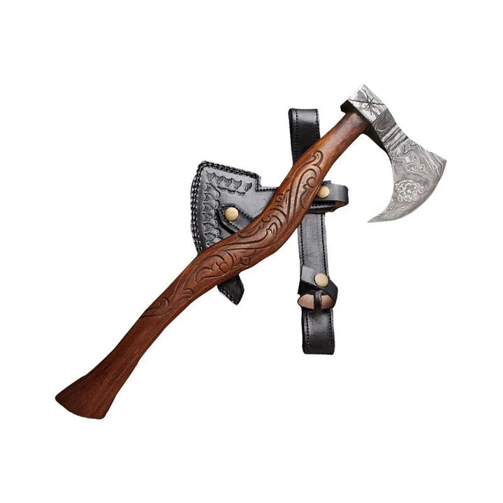 Custom Handmade Damascus Steel Axe