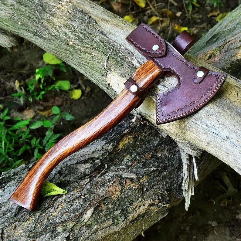 Custom Handmade Damascus Steel Axe