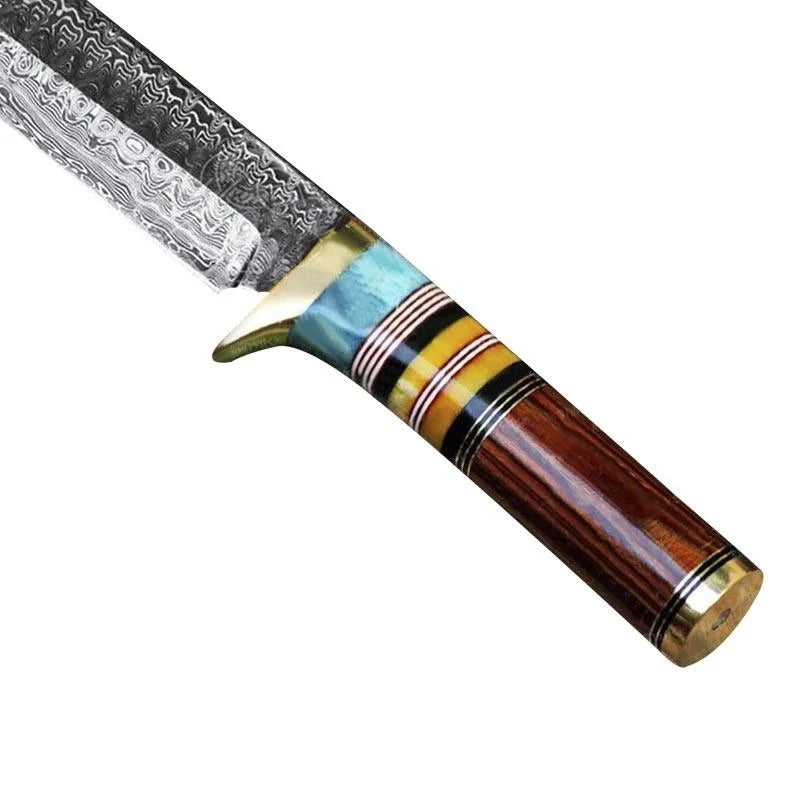 Custom Handmade Damascus Steel Hunting Dragon Knife