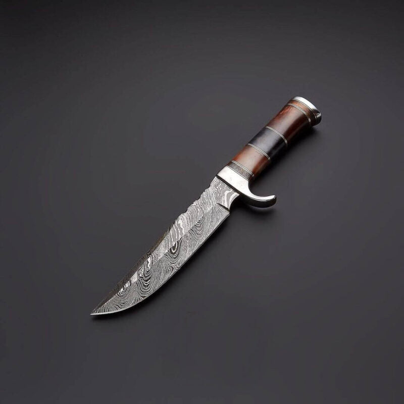 Custom Handmade Damascus Steel Hunting Knife