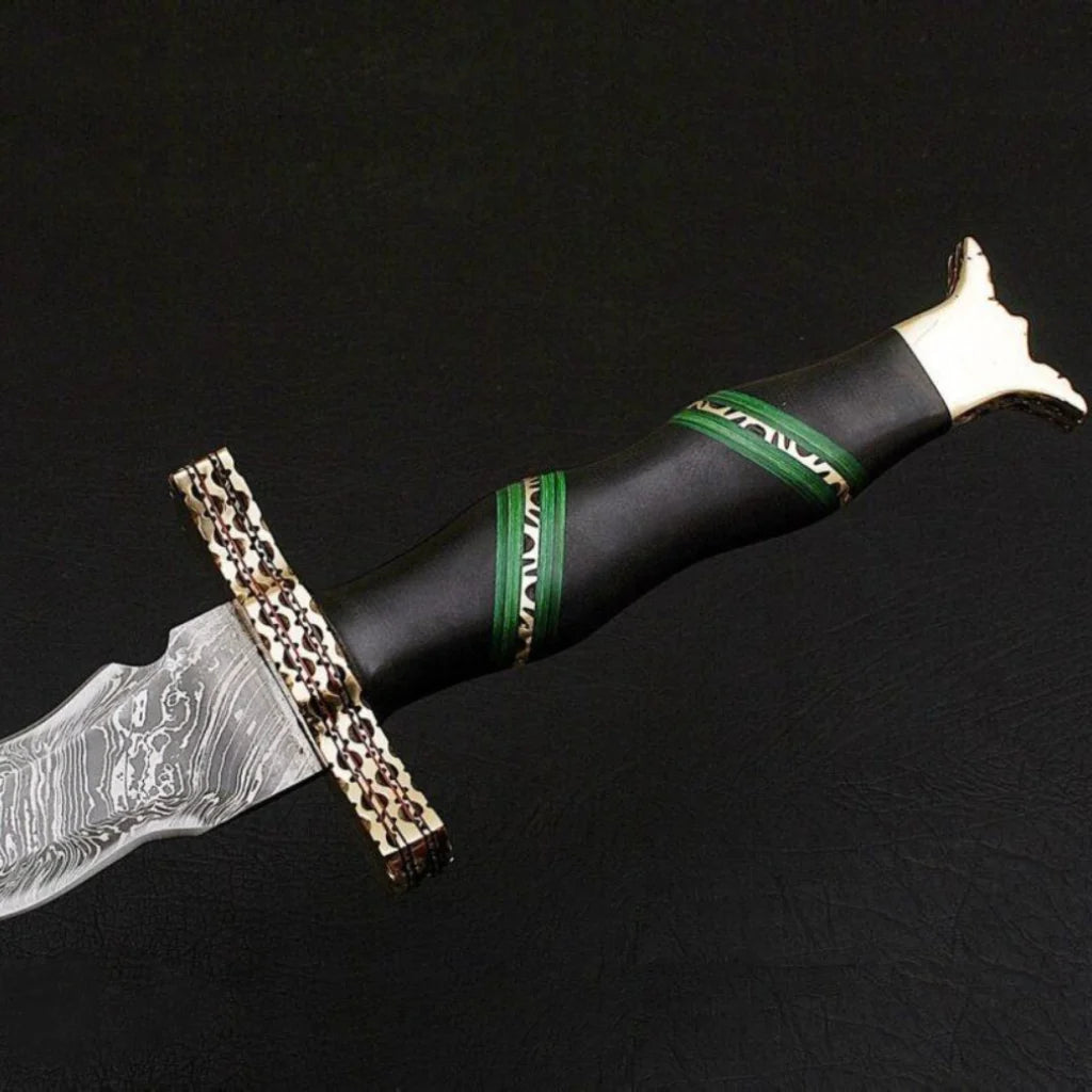 Custom Handmade Damascus Steel Sword Battle Ready