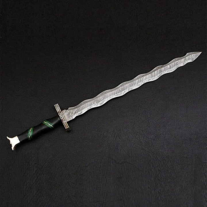 Custom Handmade Damascus Steel Sword Battle Ready