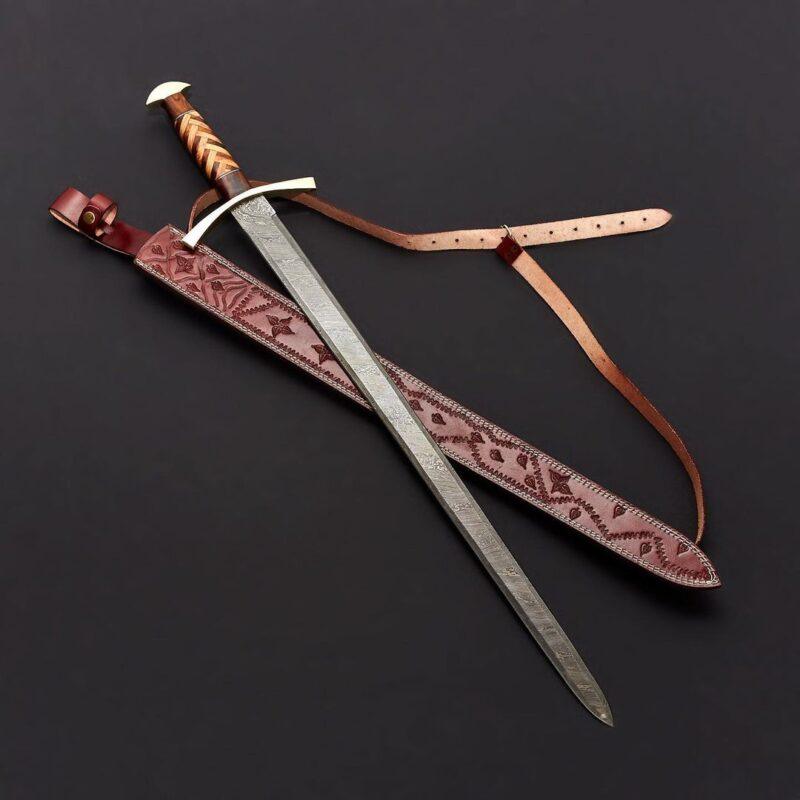 Custom Handmade Damascus Steel Sword