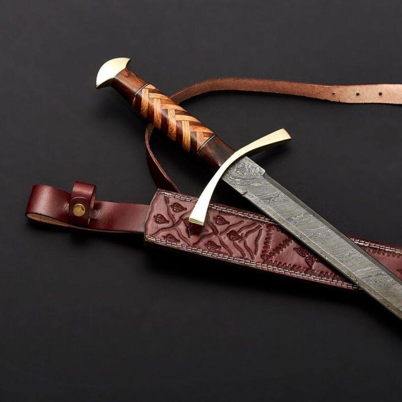 Custom Handmade Damascus Steel Sword