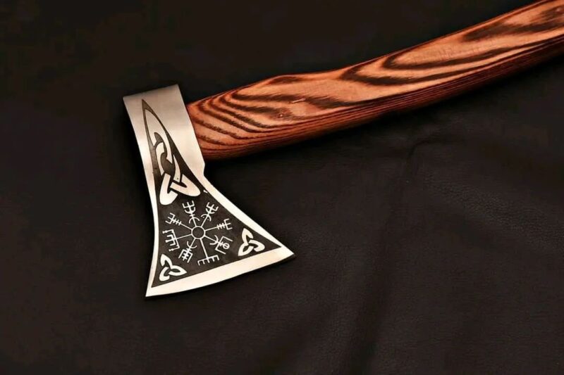 Custom Handmade Viking Axe Ash Wood Handle