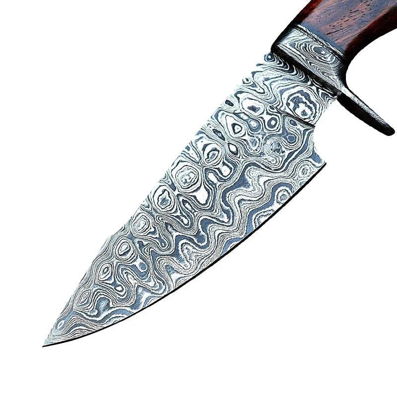 Damascus Hunting Bobcat Knife