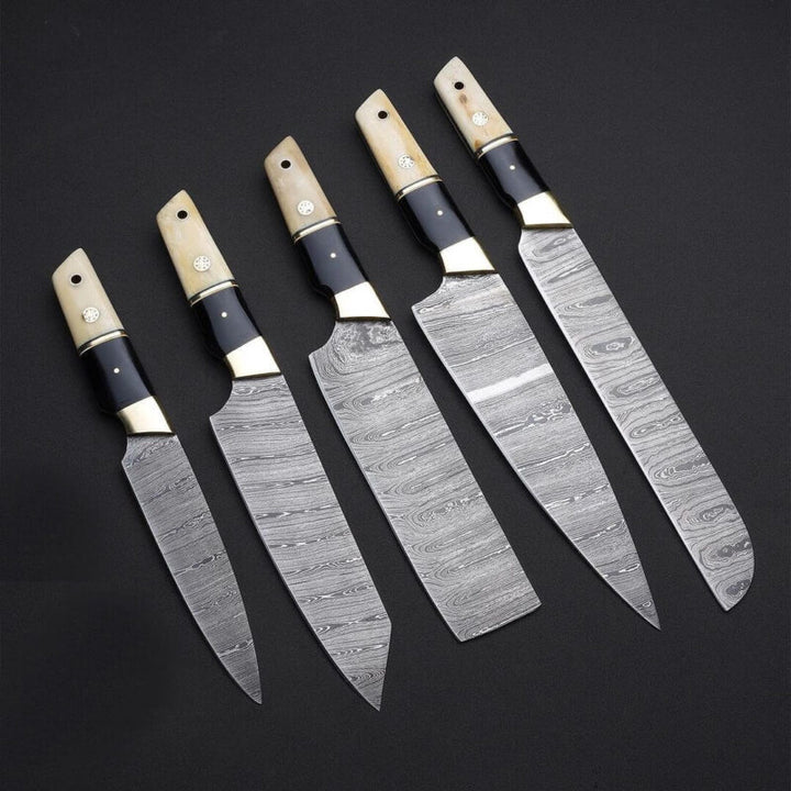Damascus Kitchen & Chef Knife Set of 5