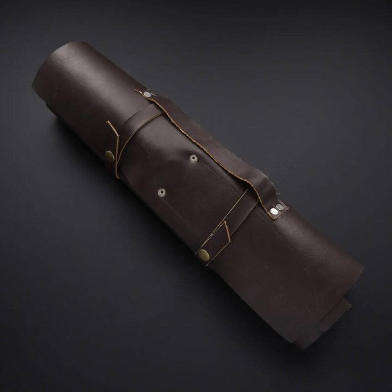 Damascus Kitchen chef knife SET OF 5 BLACK HORN & OLIVEWOOD Handles