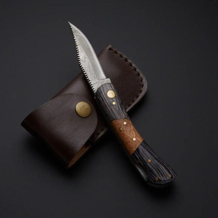 Damascus Pocket Folding Knife – A Masterpiece of Craftsmanship!