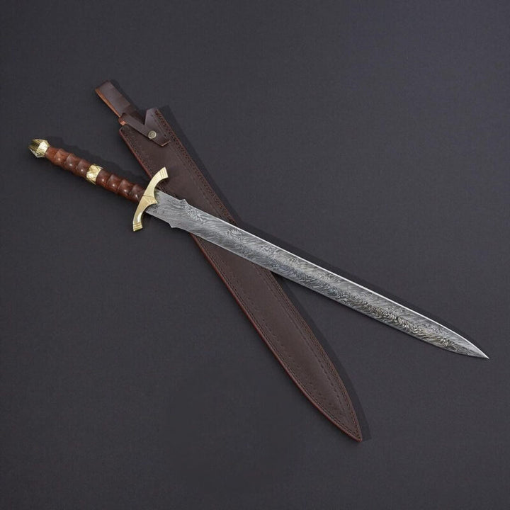 Damascus Steel Sword – 34″ Elegance and Power