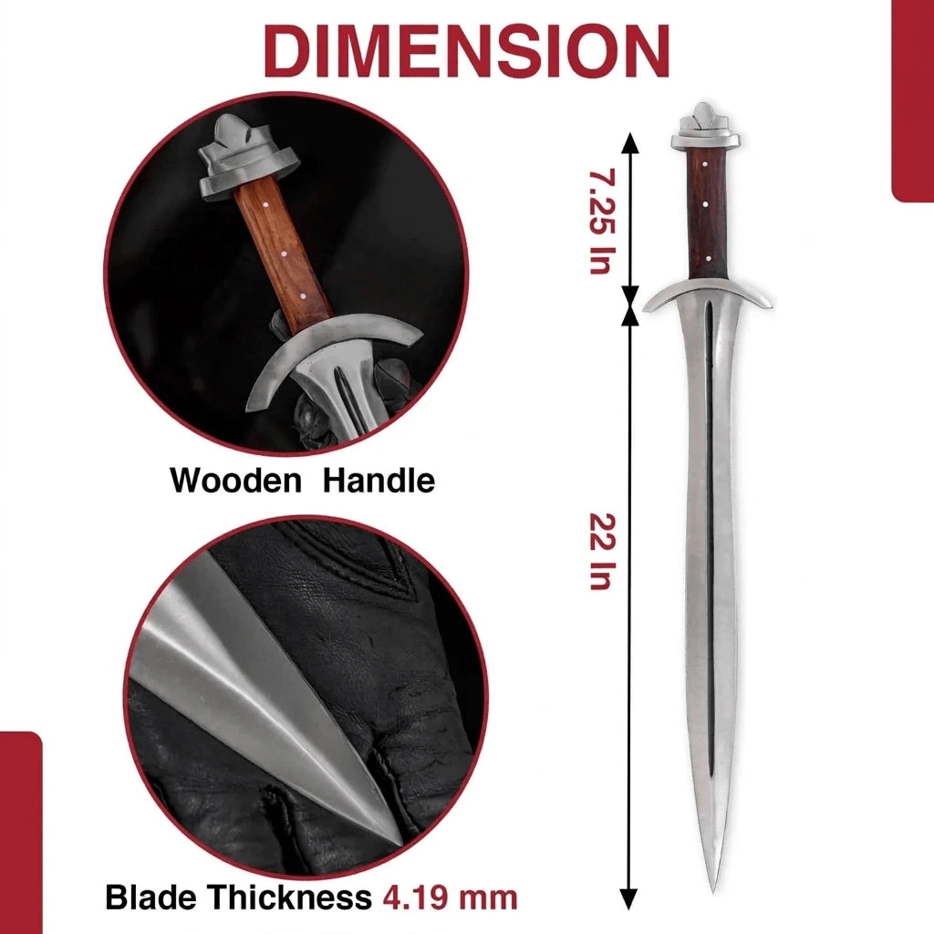 Hand Forged Viking Sword 1095 High Carbon Steel