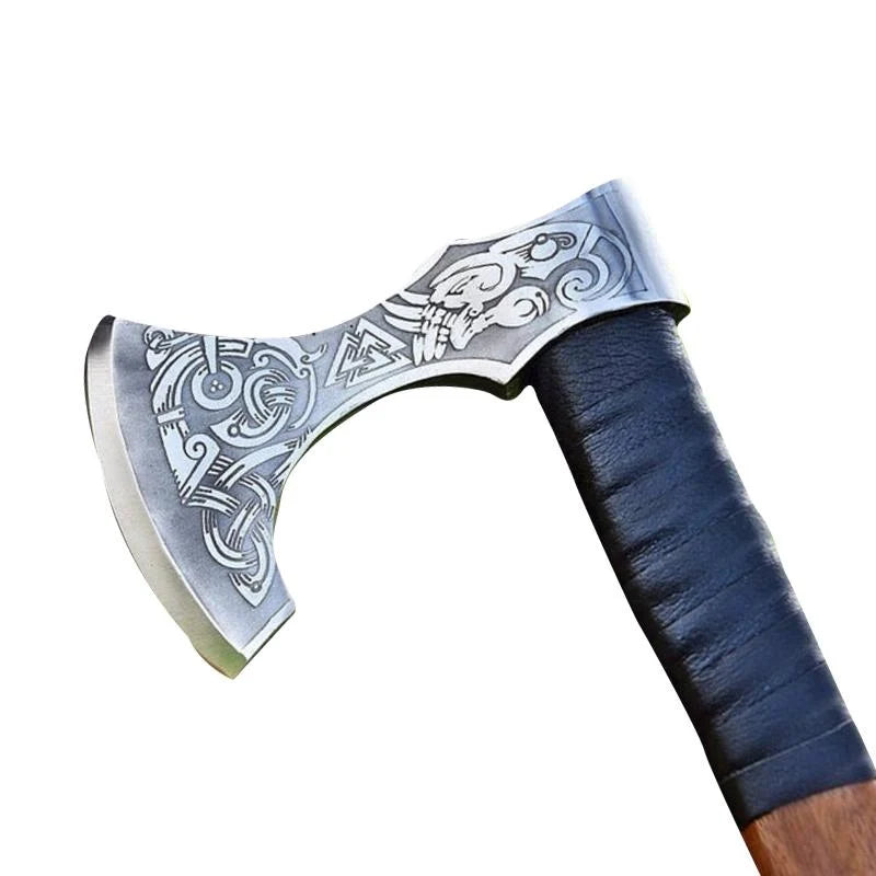 Hand Forged Ragnar Axe Battle Ready Viking Axe Camping Axe