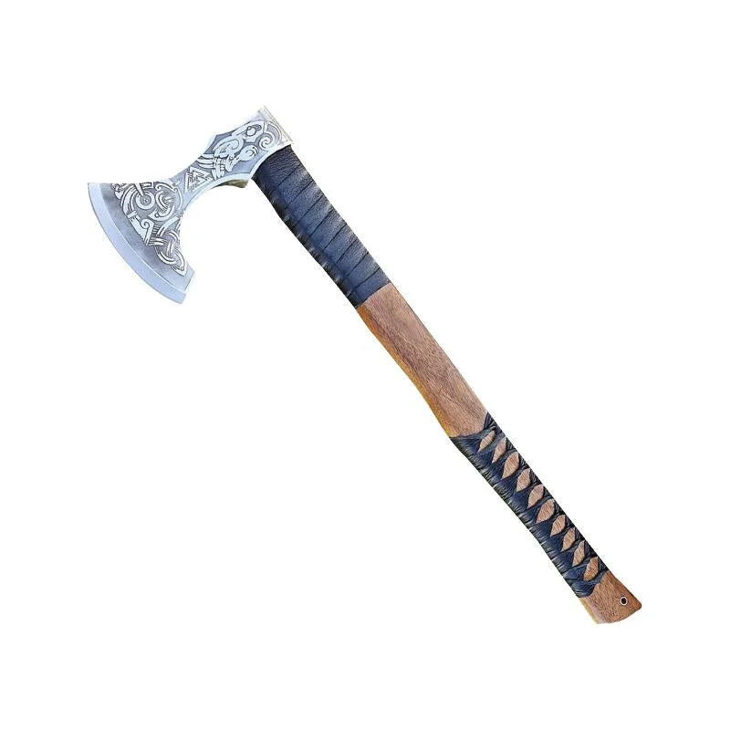 Hand Forged Ragnar Axe Battle Ready Viking Axe Camping Axe