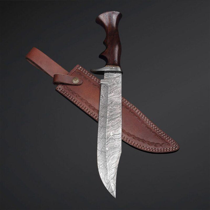 Premium Handcrafted Damascus Bowie Knife