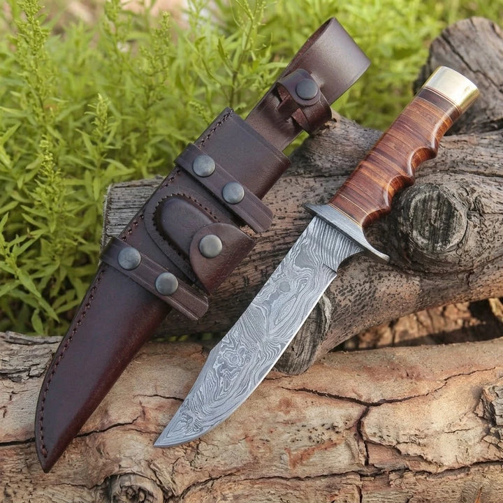 Premium Handcrafted Damascus Bowie Knife