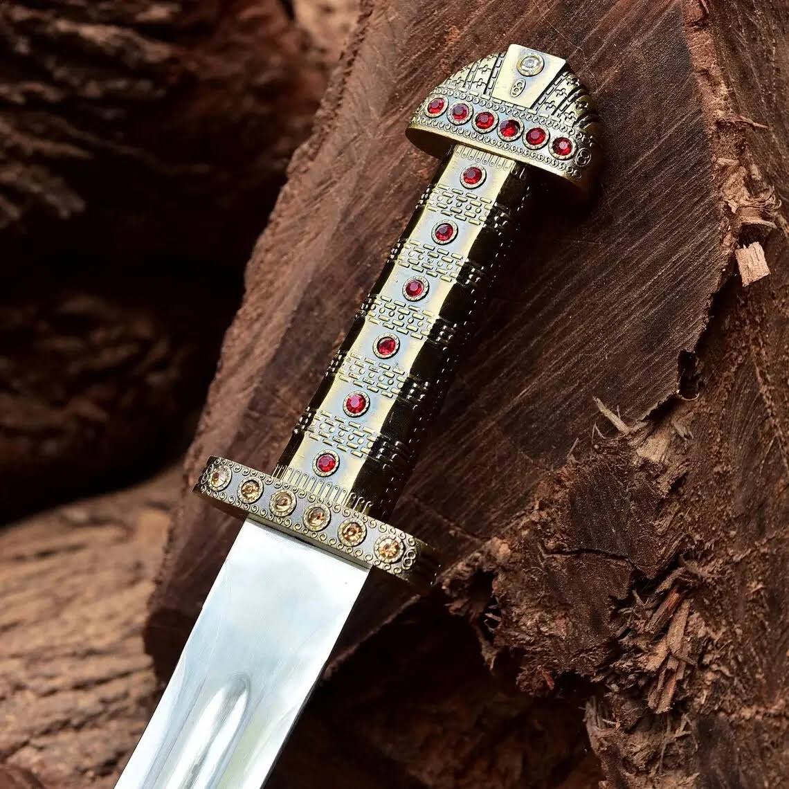 Viking Sword of Ragnar Lothbrok Antique-Style Accents
