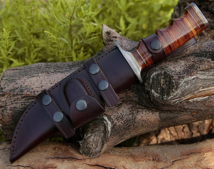 Premium Handcrafted Damascus Bowie Knife