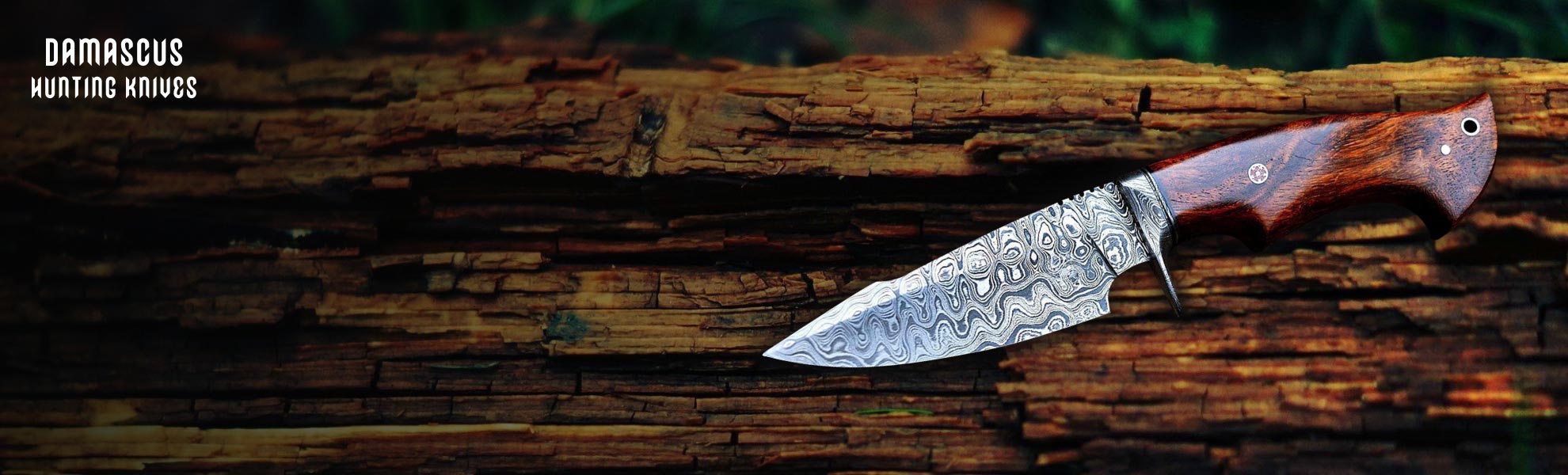 Buy LARGE TACTICAL HUNTING KNIFE DEFENDER 2 DAMASCUS STEEL